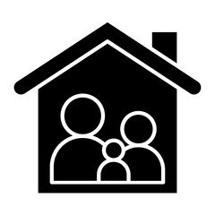 Family icon in glyph style