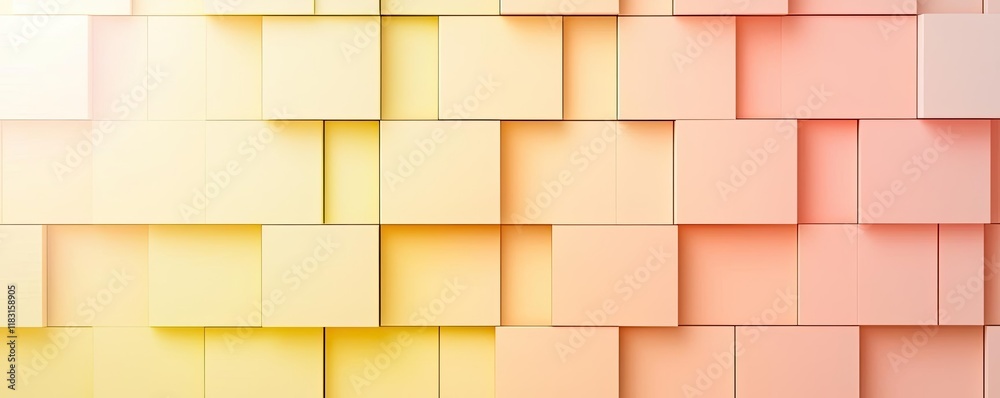 Poster Matrix abstract background idea. A vibrant, textured background of colorful overlapping squares in soft hues.