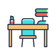study table icon design