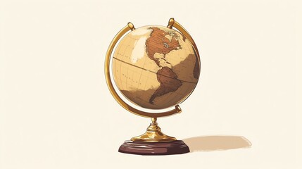Globe, white isolate background