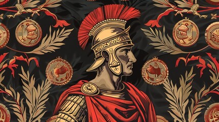 empire seamless pattern wallpaper