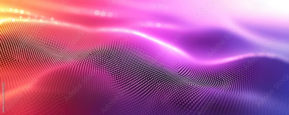 Fototapete Dots abstract background idea. Abstract waves of vibrant colors creating a stunning visual effect.