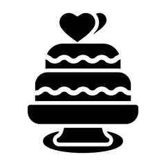 wedding cake Solid icon