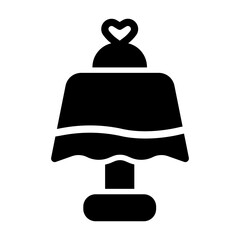 wedding table Solid icon