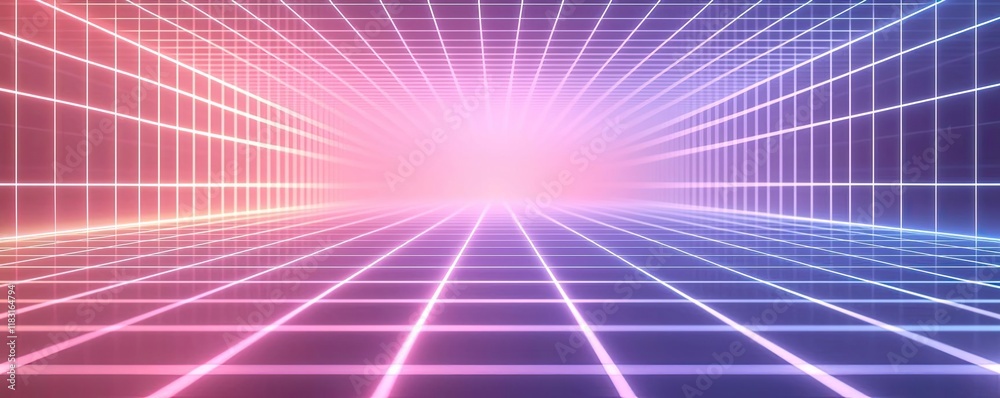 Poster Matrix abstract background idea. Abstract neon grid background with vibrant colors and a futuristic vibe.