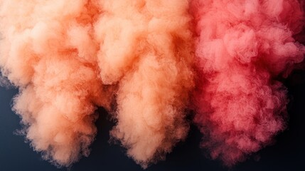 Fototapeta premium Soft, colorful clouds of fluffy texture.