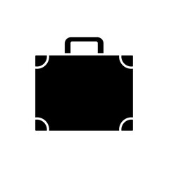 Briefcase icon in glyph style