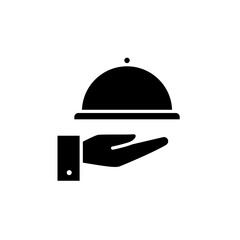 Serving icon in glyph style