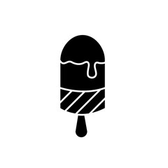 Ice cream icon in glyph style