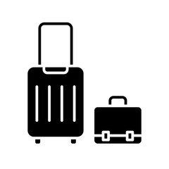 Luggage icon in glyph style