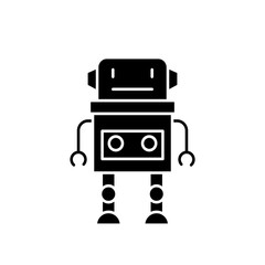 Fototapeta premium Robot icon in glyph style