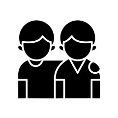 Gay icon in glyph style