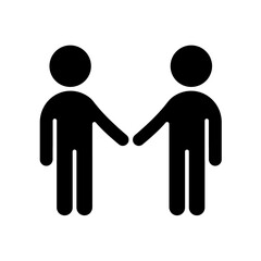 Couple icon in glyph style