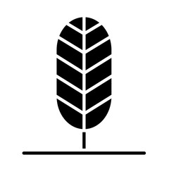 Imagine tree icon in glyph style