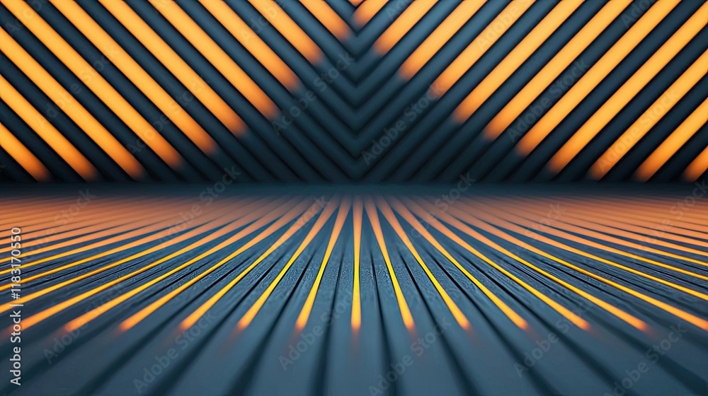 Poster Floor abstract background concept. Abstract pattern design featuring vibrant lines and geometric shapes for modern visuals.