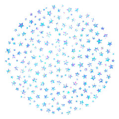 ホログラム_フレーム_星