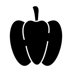 pepper icon in glyph style