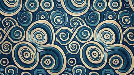 spiral seamless pattern wallpaper