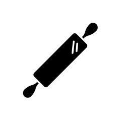 Rolling pin icon in glyph style