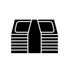 Cash icon in glyph style