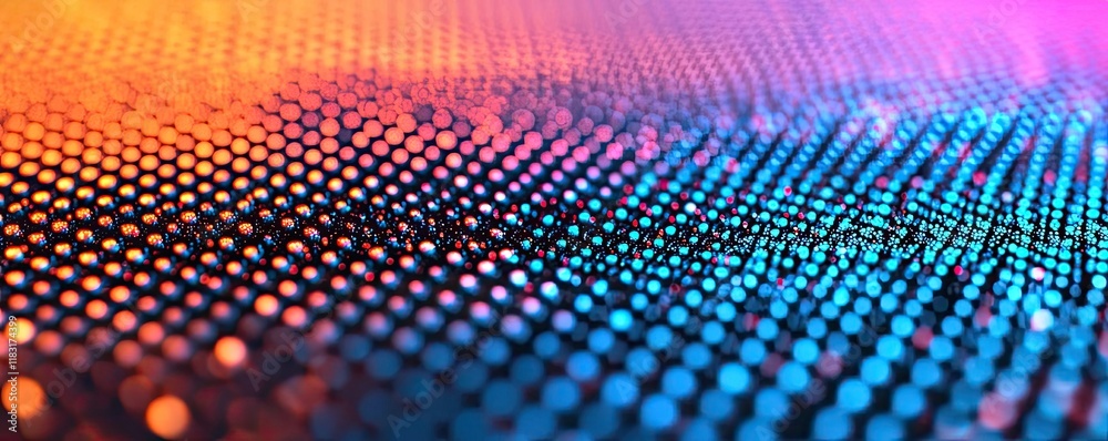 Poster Dots abstract background idea. Colorful abstract pattern with vibrant dots creating a modern digital design.