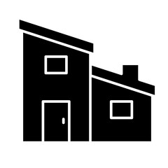 home, house icon in glyph style