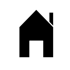 home, house icon in glyph style