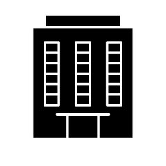 Building icon in glyph style