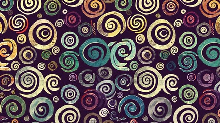 spiral seamless pattern wallpaper