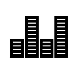 Building icon in glyph style