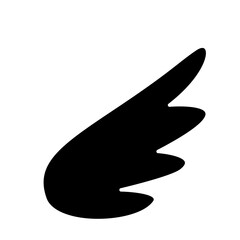 Wing icon in glyph style