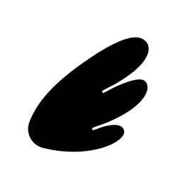 Wing icon in glyph style