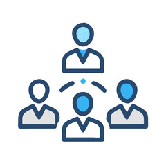 team concept icon design