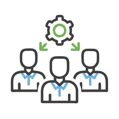team concept icon design
