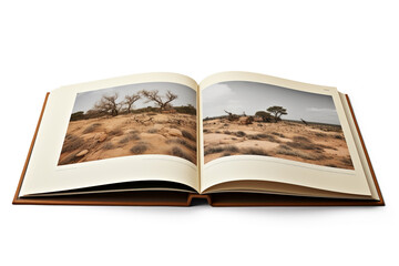 Photobook Border Template Isolated on White Background