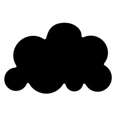 Cloud icon in glyph style