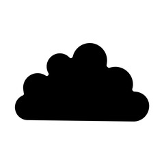 Cloud icon in glyph style