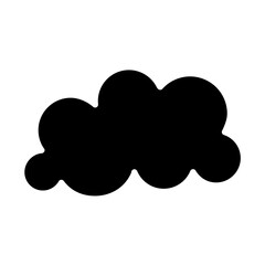 Cloud icon in glyph style