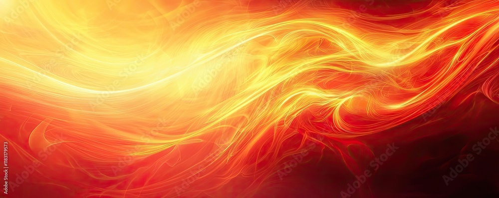 Aufkleber Fire abstract background concept. Abstract fiery background with vibrant orange and red swirling patterns of light.