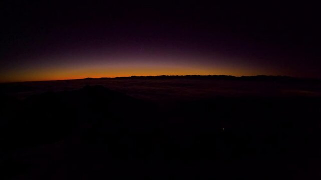 Timelapse of the last sunrise of the year 2024. Seen from Belchenflue peak in Switzerland.
