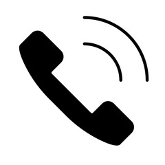 call center icon in glyph style