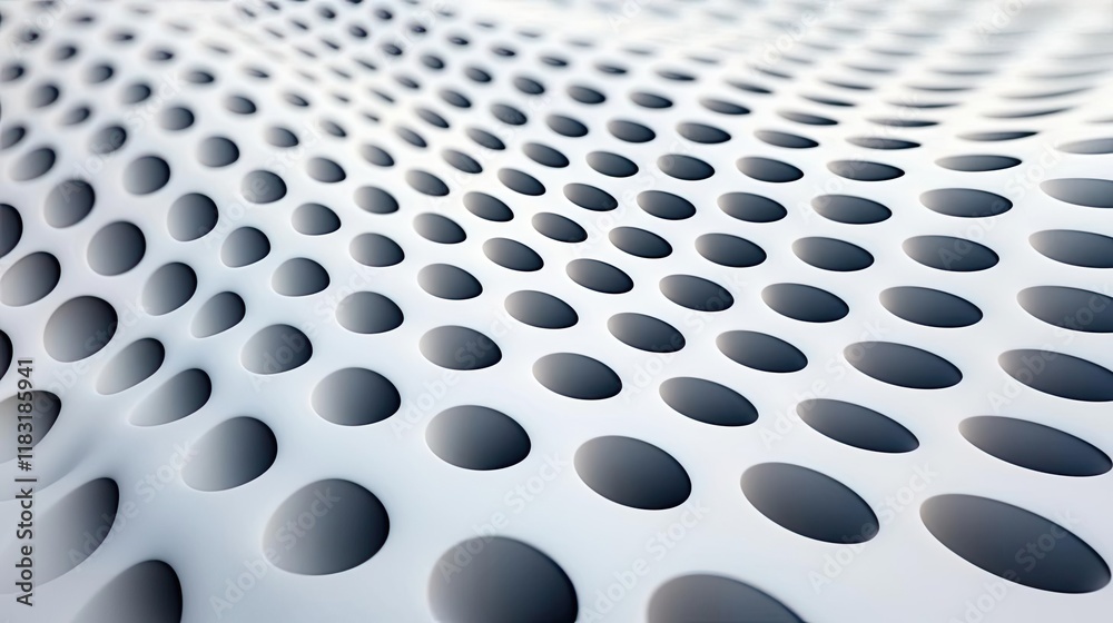 Poster Dots abstract background idea. Abstract pattern with circular holes creates a dynamic visual depth and texture.