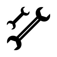 Wrench icon in glyph style