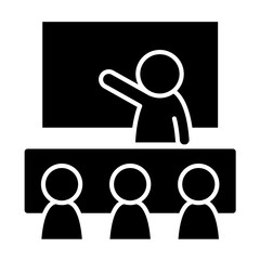 Meeting icon in glyph style