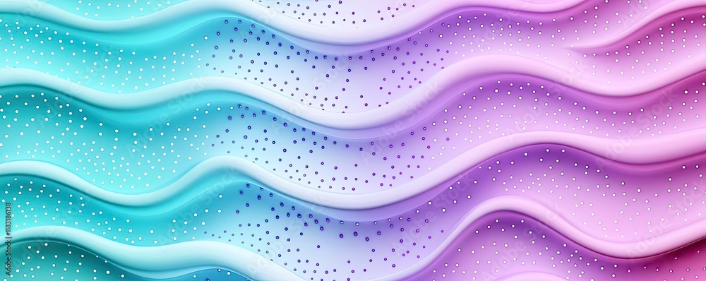 Poster Dots abstract background idea. Abstract wavy background in pastel colors with dotted texture for creative designs.