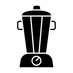Grinder machine icon in glyph style