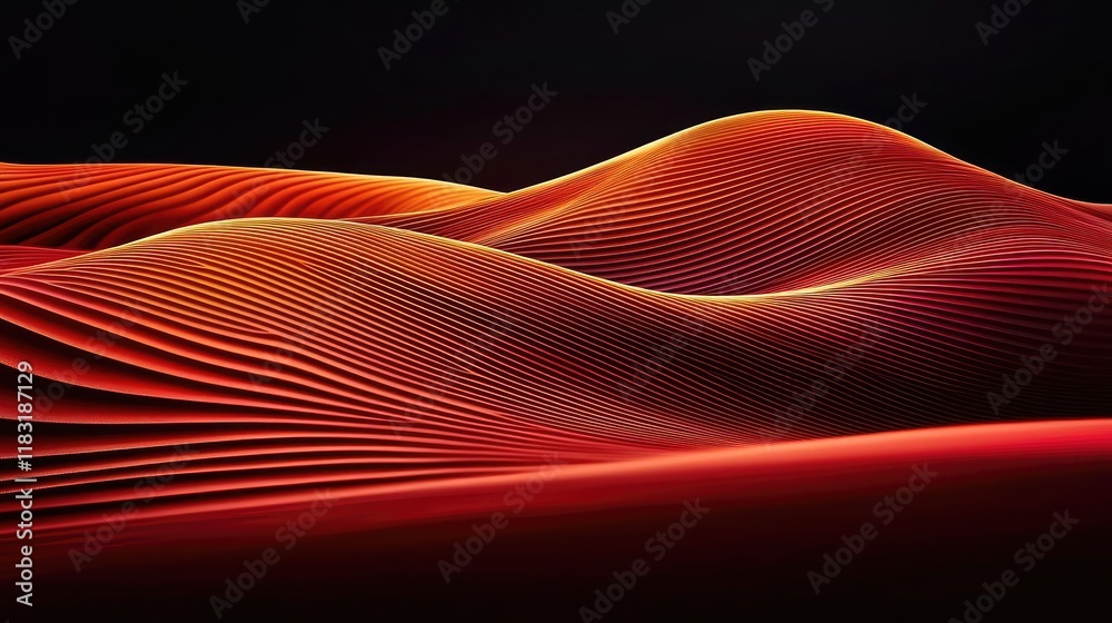Aufkleber Fire abstract background concept. Abstract design with flowing waves in vibrant red hues and captivating patterns.