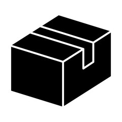 Box icon in glyph style