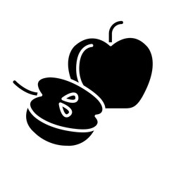 Apple icon in glyph style