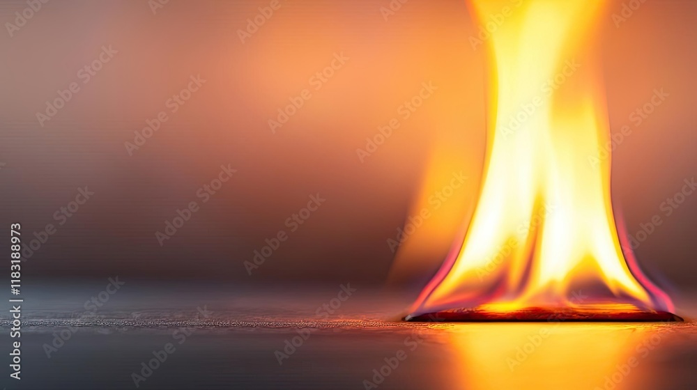 Poster fire abstract background concept. close-up of vibrant flames dancing on a surface, showcasing the be